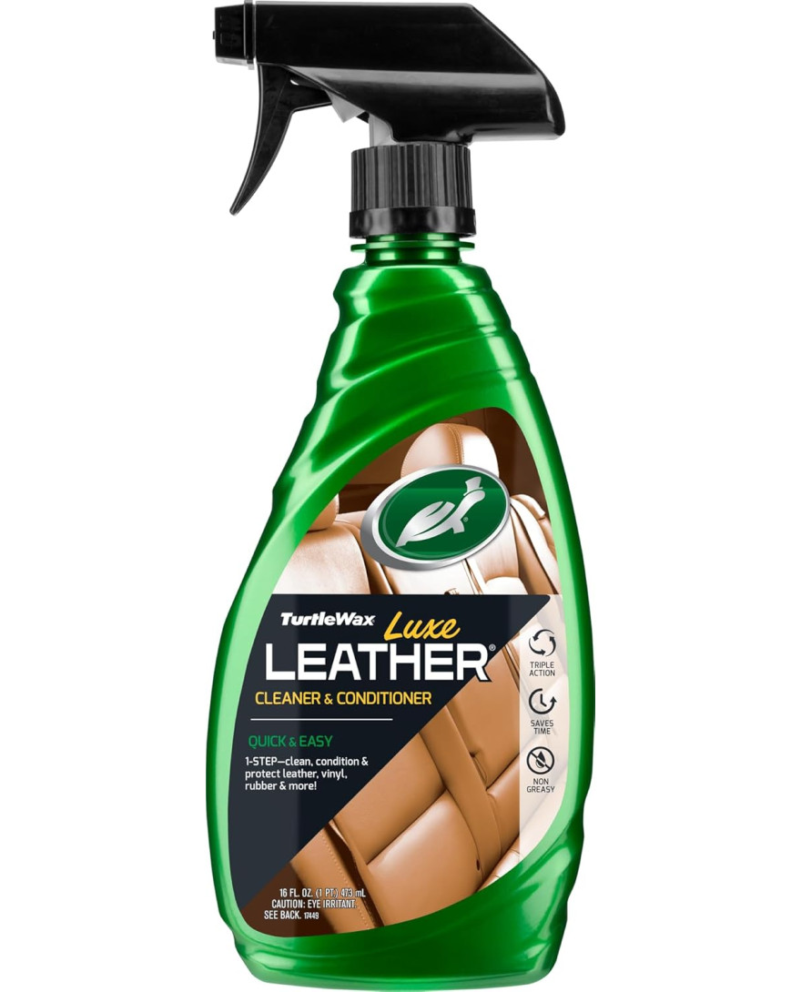 Turtle Wax Quick And Easy Luxe Leather Cleaner And Conditioner 473ml